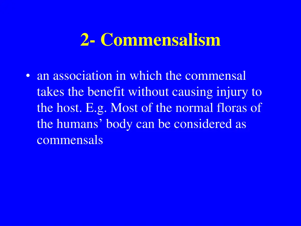 2 commensalism