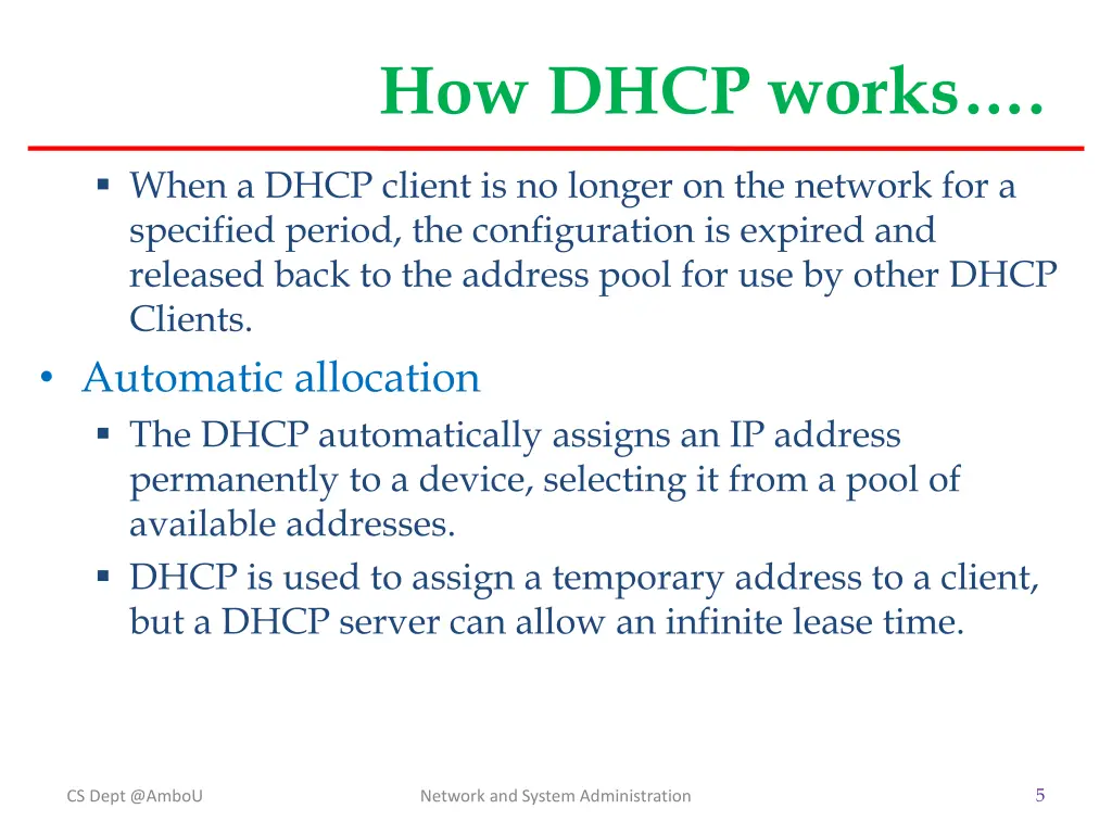 how dhcp works 1