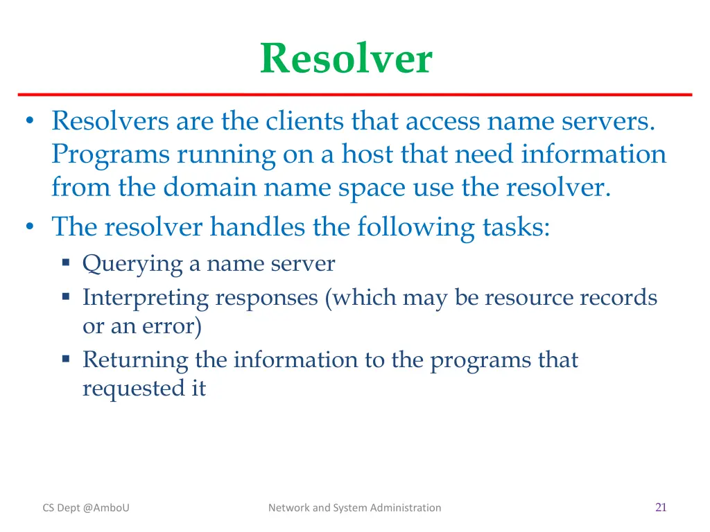 resolver
