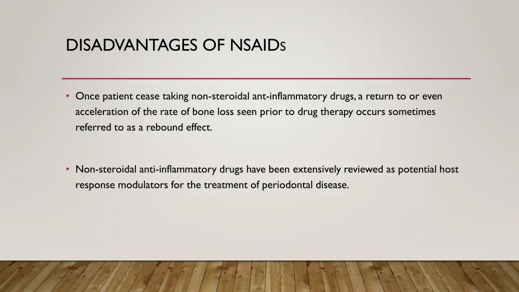 disadvantages of nsaid s