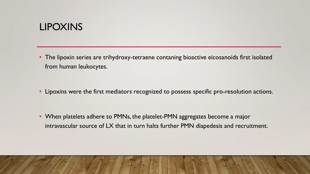 lipoxins