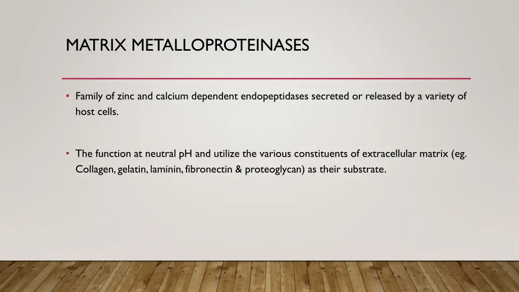 matrix metalloproteinases