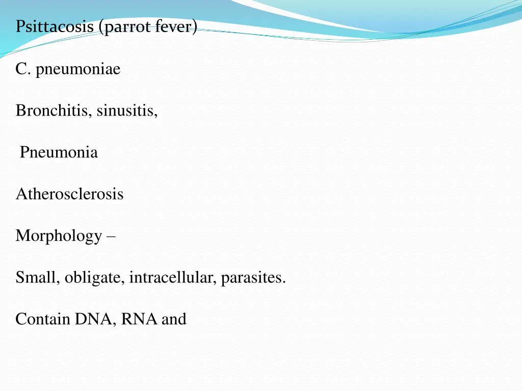 psittacosis parrot fever