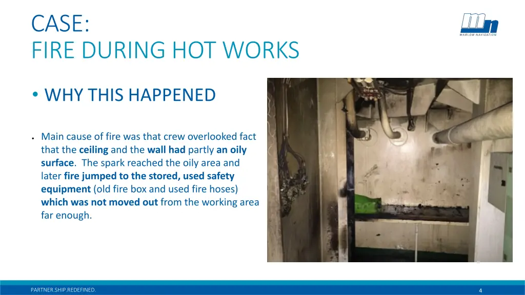 case fire during hot works 2