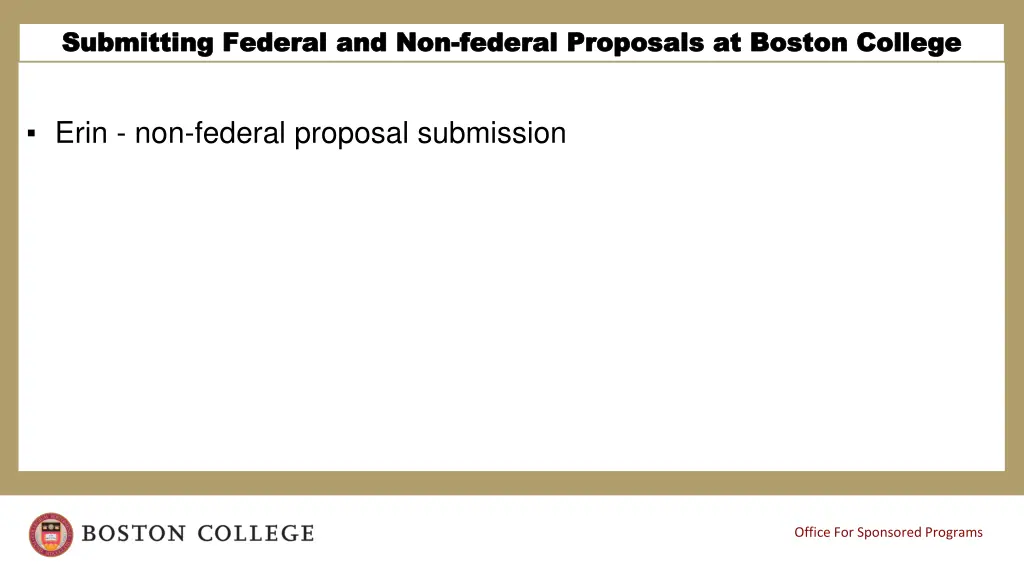 submitting federal and non submitting federal