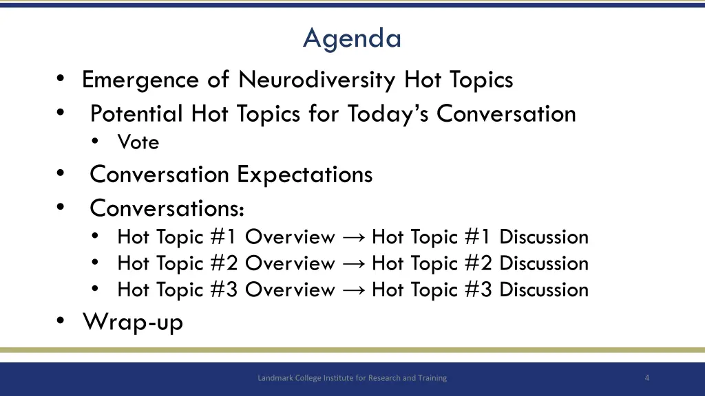 agenda