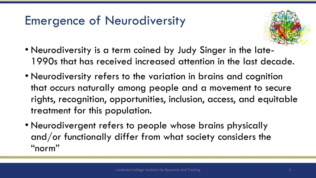 emergence of neurodiversity