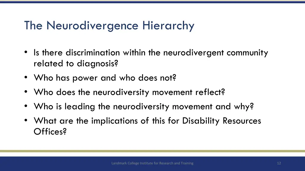 the neurodivergence hierarchy
