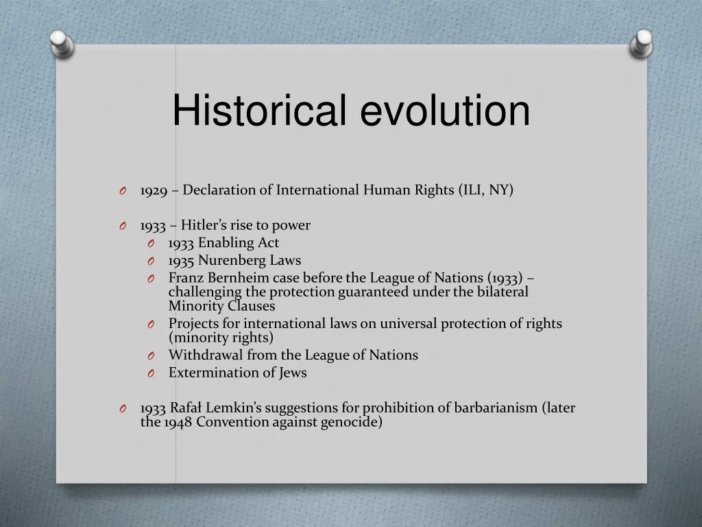 historical evolution 3
