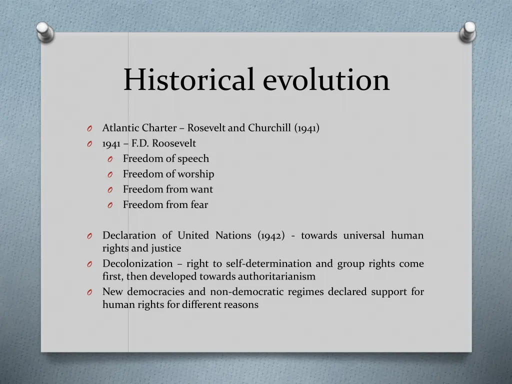 historical evolution 4