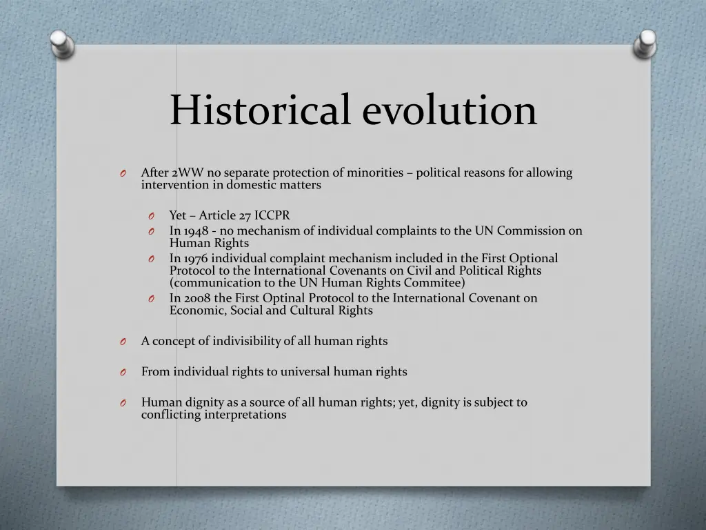 historical evolution 6