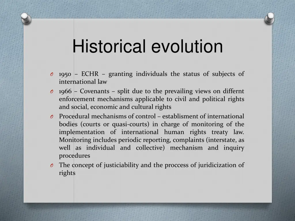 historical evolution 7