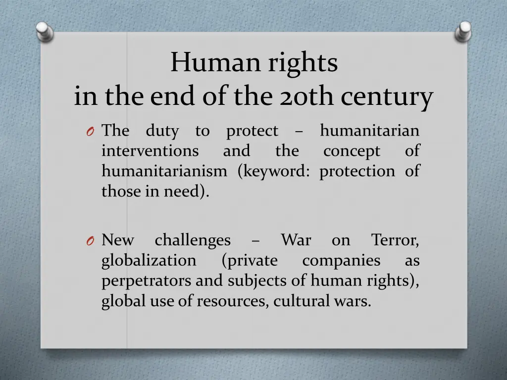 human rights
