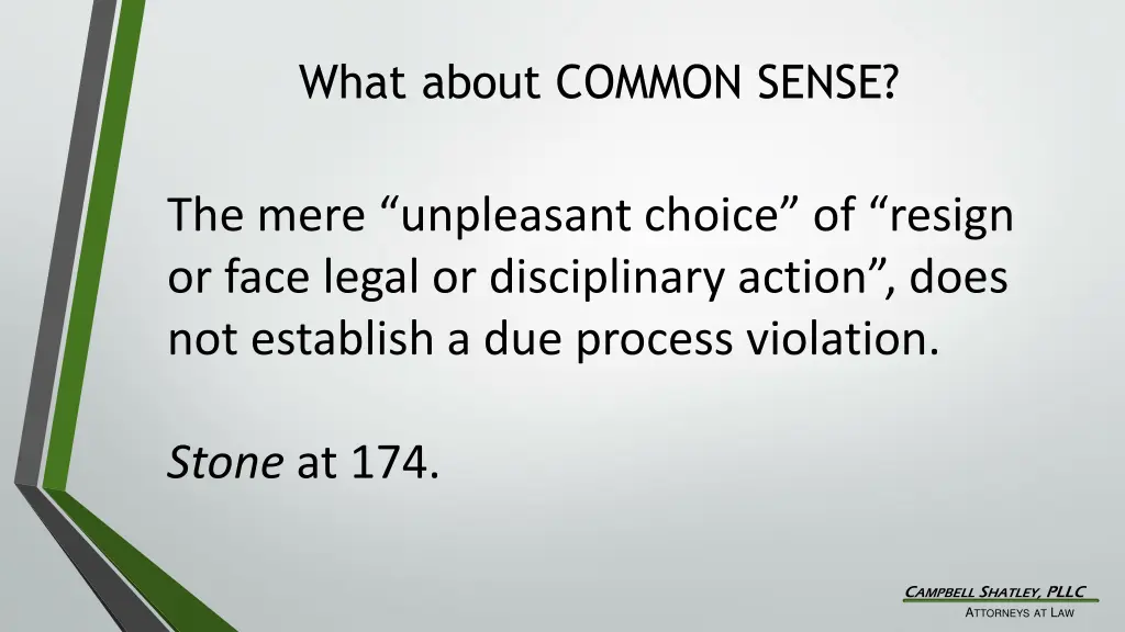 what about common sense