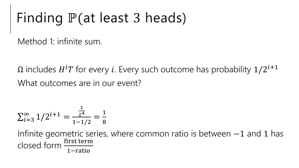 finding at least 3 heads