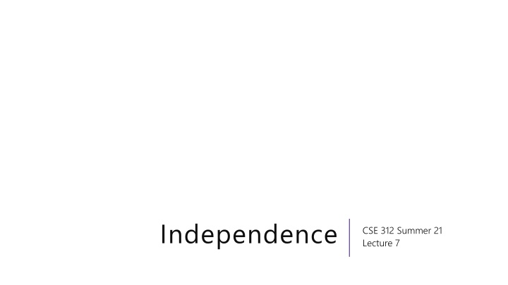 independence