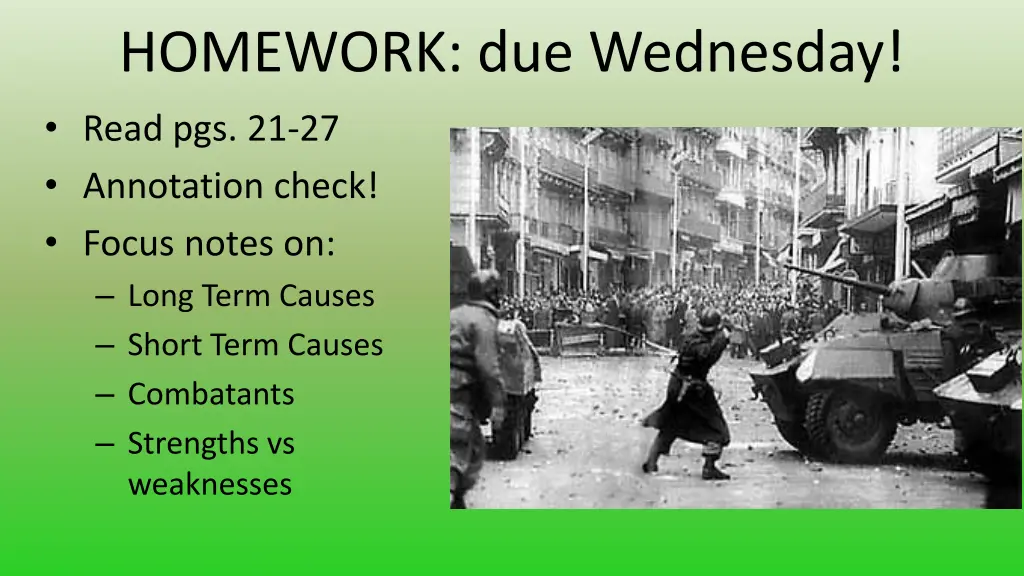 homework due wednesday read pgs 21 27 annotation