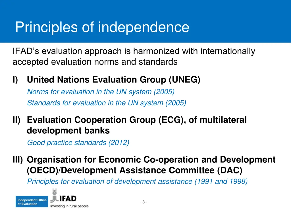 principles of independence