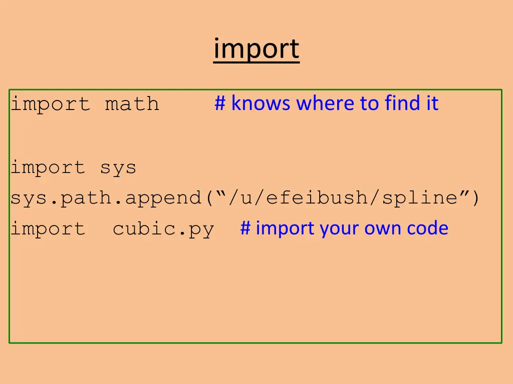 import