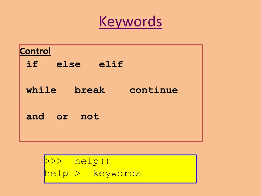 keywords
