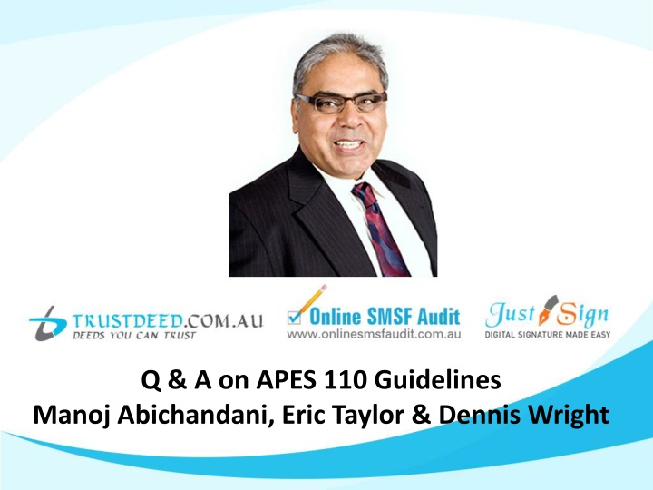 q a on apes 110 guidelines manoj abichandani eric