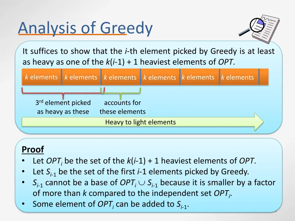 analysis of greedy