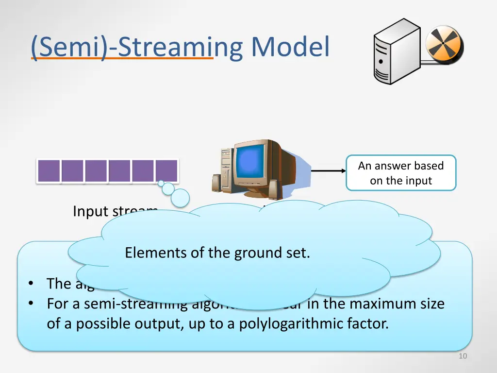semi streaming model