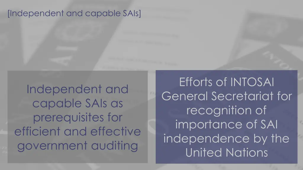independent and capable sais