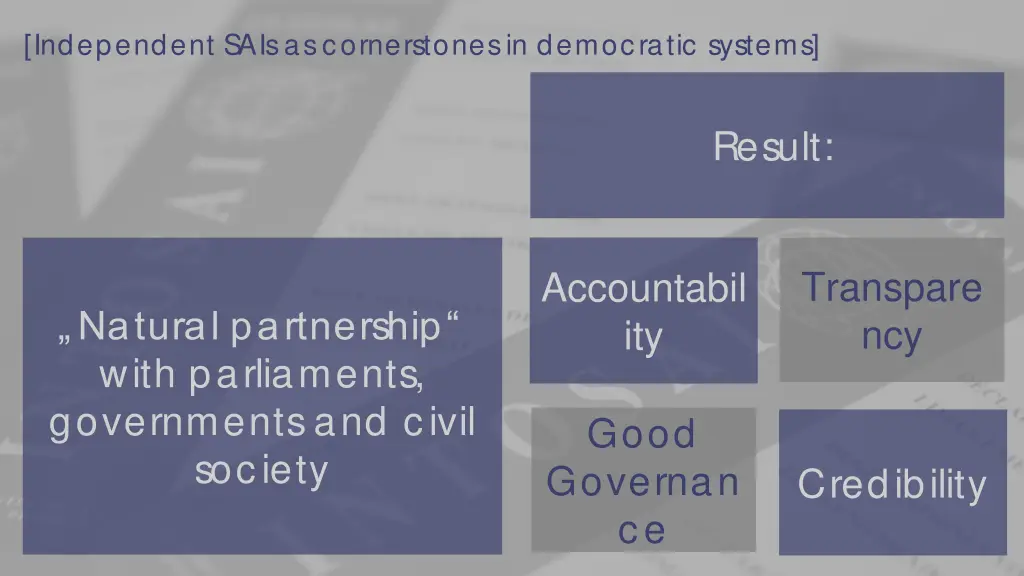 independent sais as cornerstones in democratic