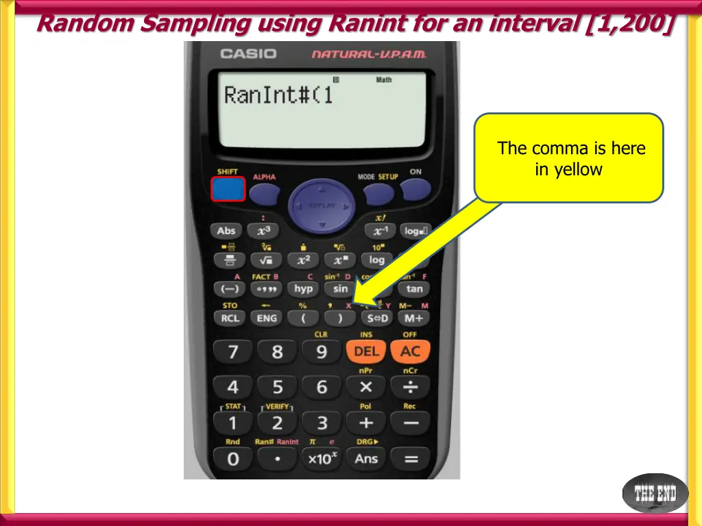 random sampling using ranint for an interval 1 200 4