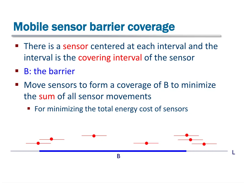 mobile sensor barrier coverage mobile sensor