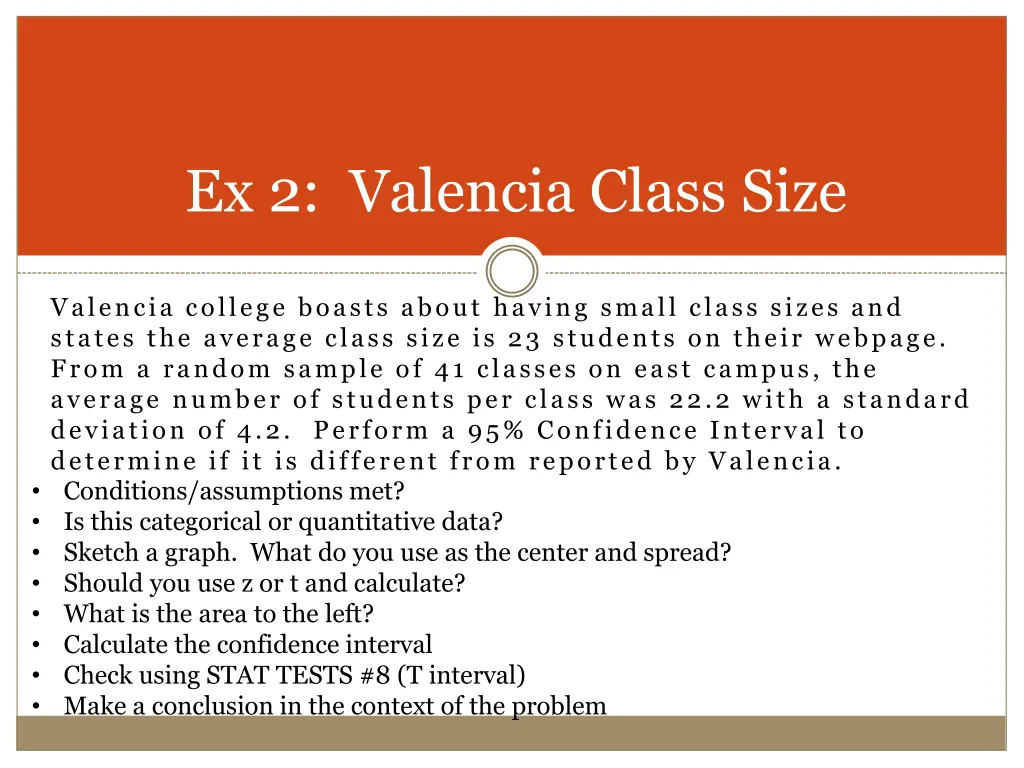 ex 2 valencia class size