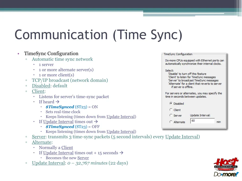 communication time sync 1