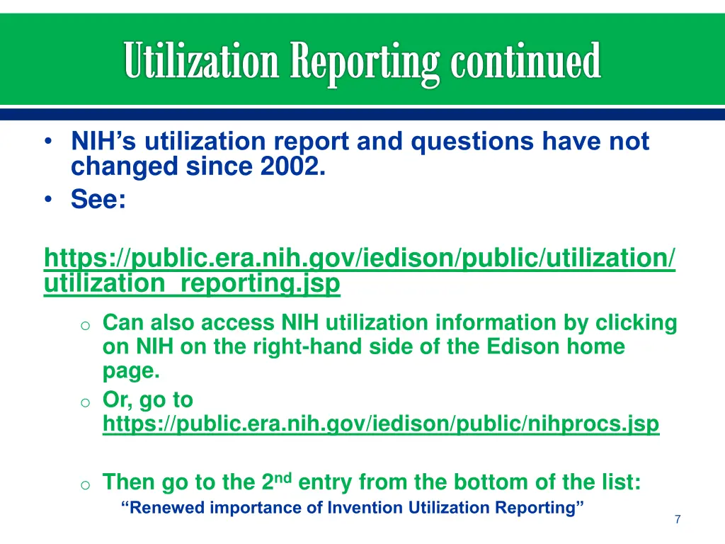 utilization reporting continued 1