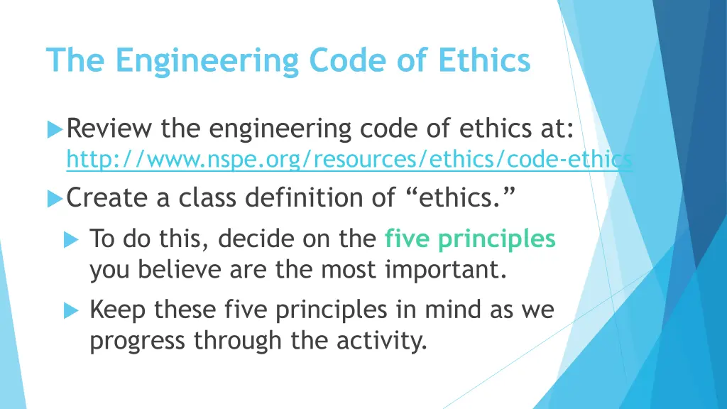 the engineering code of ethics