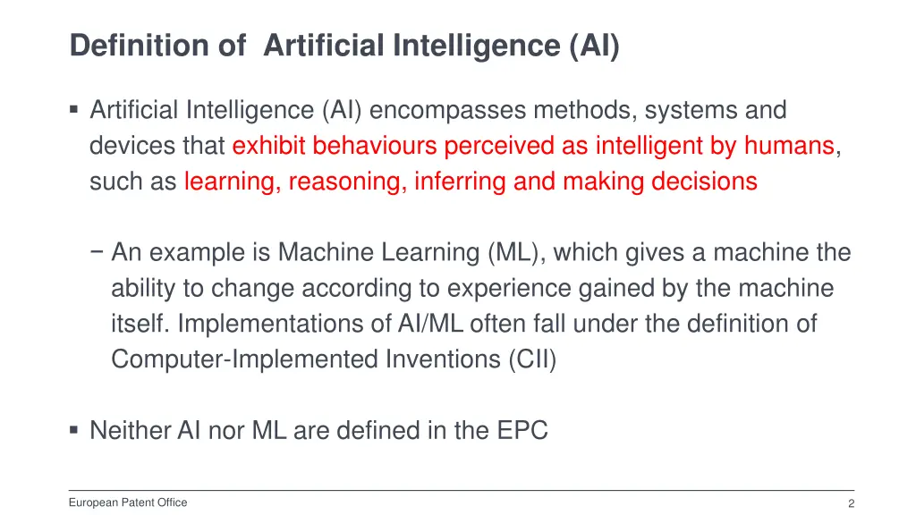 definition of artificial intelligence ai