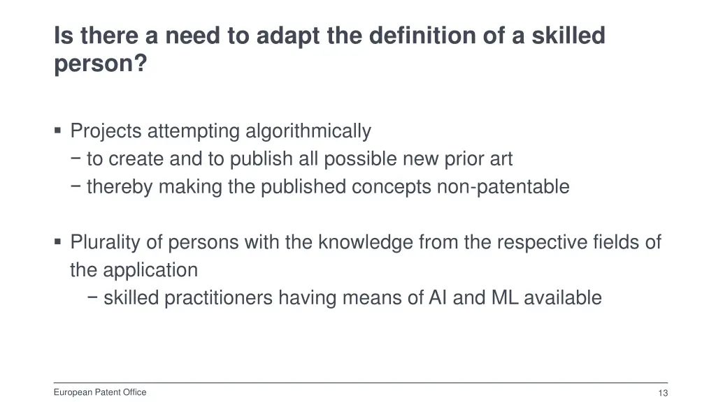 is there a need to adapt the definition