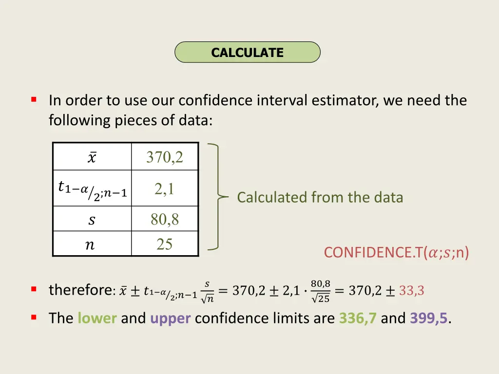 calculate 1