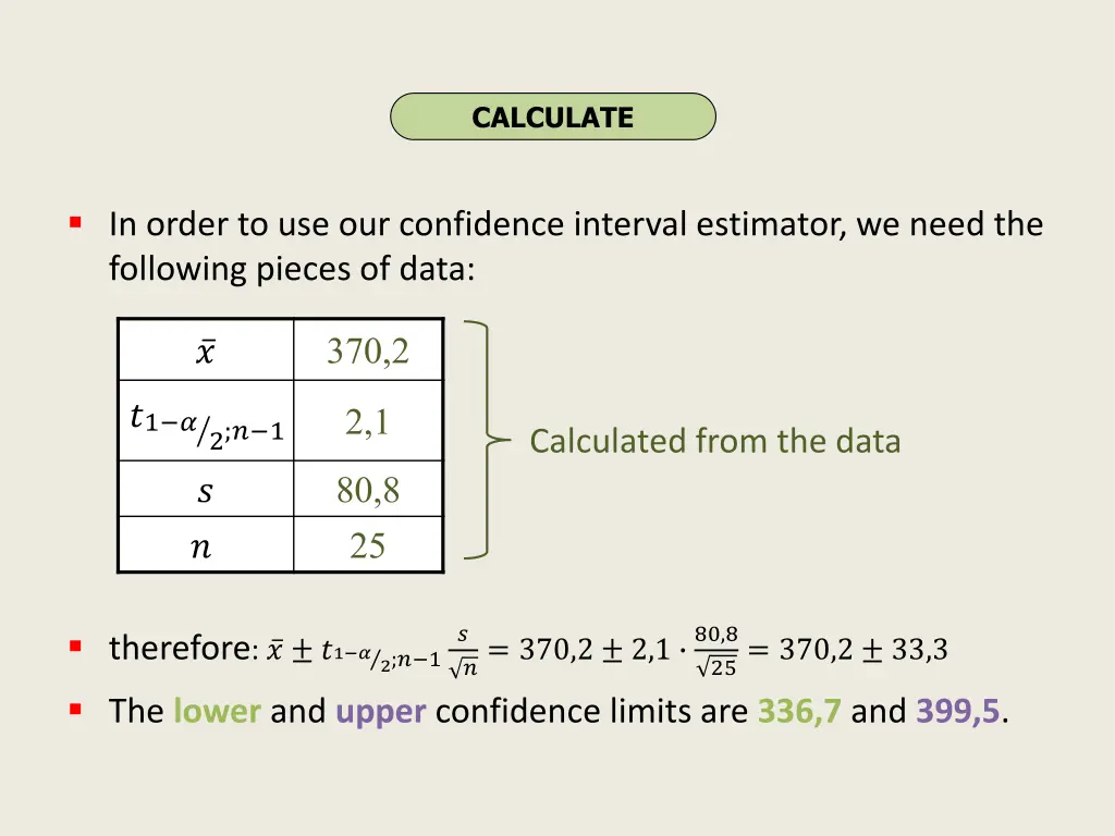 calculate