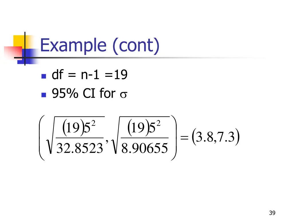 example cont