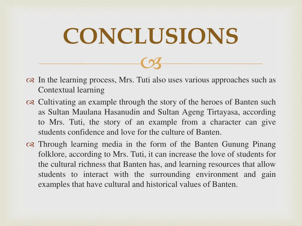 conclusions 1