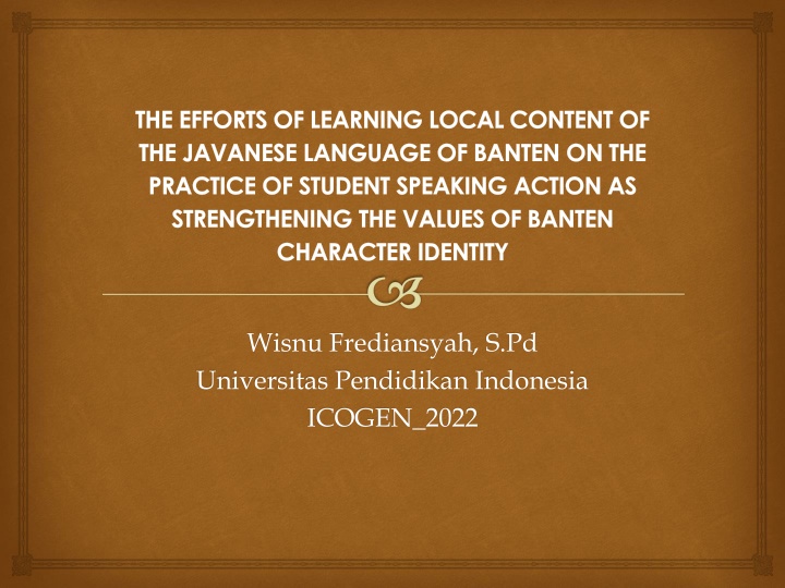 the efforts of learning local content