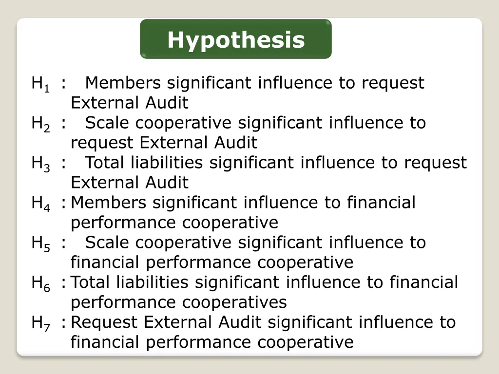 hypothesis