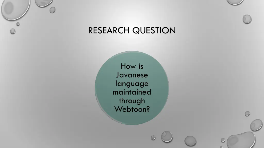 research question