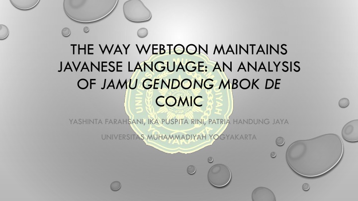 the way webtoon maintains javanese language