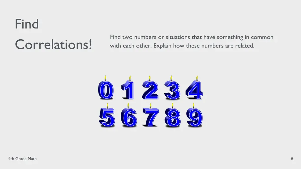 find correlations