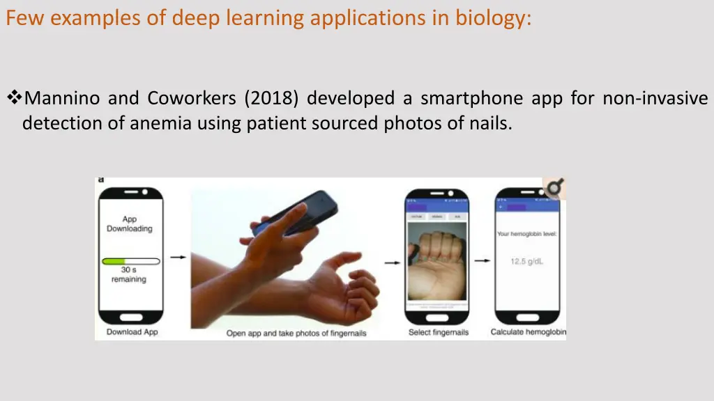 few examples of deep learning applications