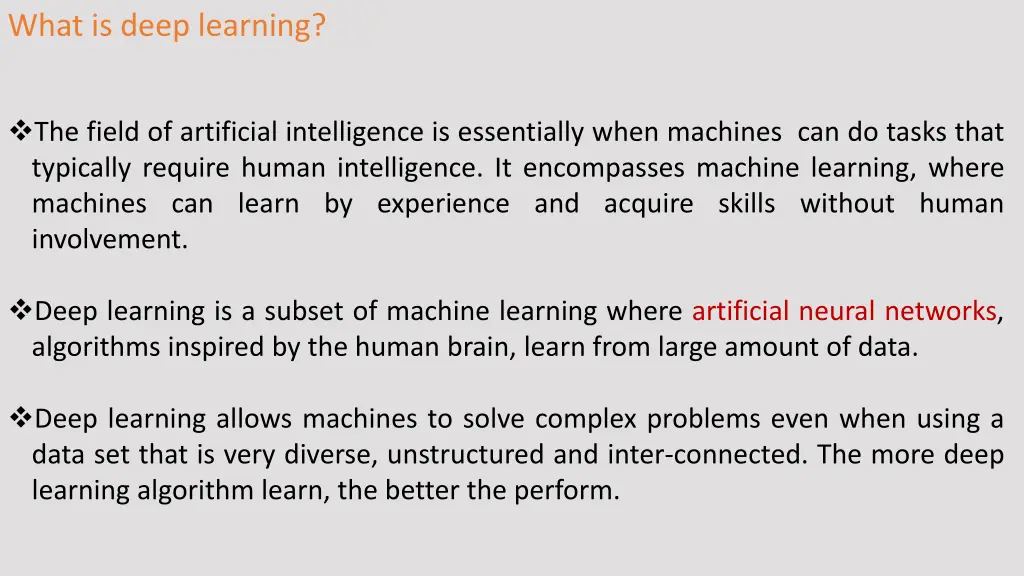 what is deep learning