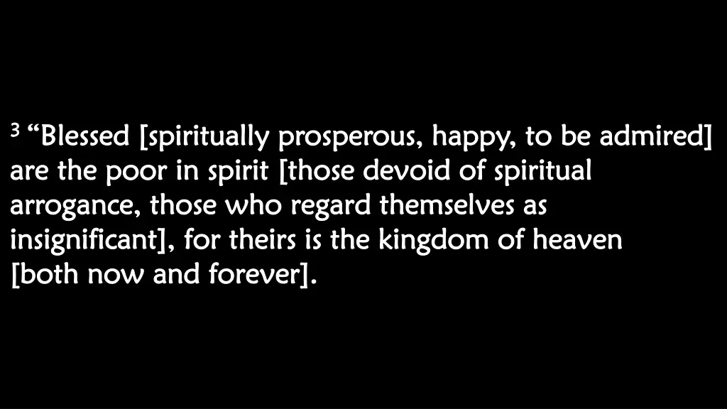 3 3 blessed blessed spiritually prosperous happy