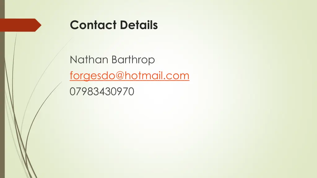 contact details